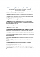 2026 Blood Screening Test Descriptions